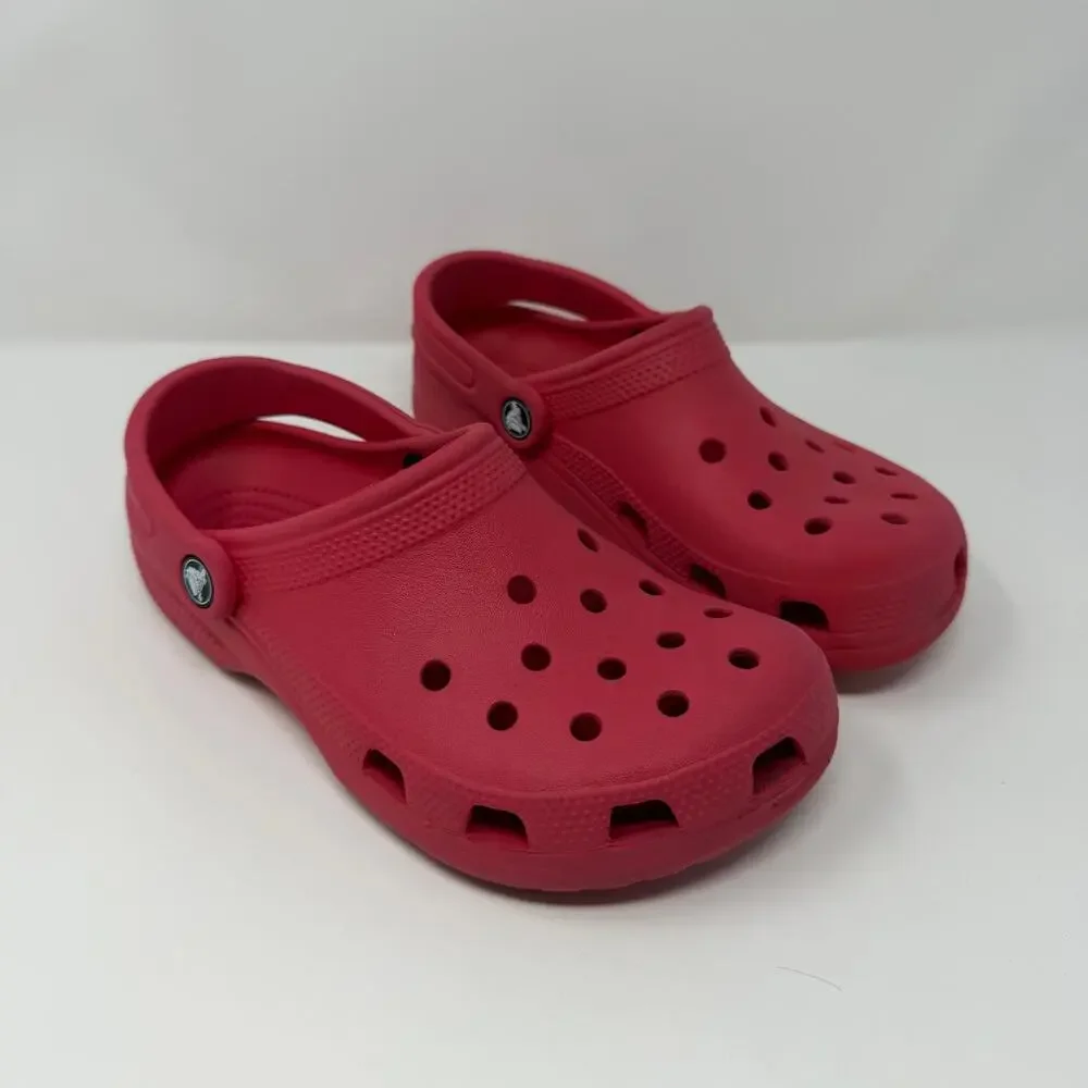 Crocs Classic Clogs Kids J5 Red Crimson